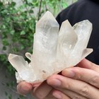 465g Natural Clear White Crystal Quartz Point Cluster Specimen Chakras Healing