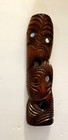 Maori Wood Hand Carved Tekoteko Sculpture Tiki Rotorua New Zealand