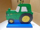 John Deere Table Lamp Handmade Ooak Solid Wood No Shade Barn Farm House Decor