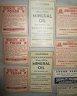 Antique Pharmacy Apothecary Drug Labels 15 Pc  Lot For Bottles Original 1900s