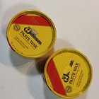 2 Johnson Paste Wax 1lb Cans 1988 Vintage Discontinued Near Full 90   