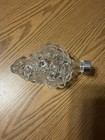 Vintage 6  Clear Glass Grape Bunch Individual Wine Decanter Bottle Bottles