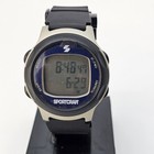 Men s Sport Watch 42mm Large Case Black Plastic Band Straps New Battery
