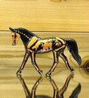 Custom Breyer Stablemate Trotting Warmblood Halloween Horse Hand Painted Ooak