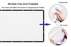 150 Inch Projection Screen 16 9 Foldable Anti-crease Portable Projector Movie   