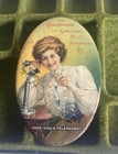 Extremely Rare Antique Celluloid Advertising Pocket Mirror 19th Century 1900   s
