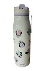 Disney Minnie Mouse Zak Water Bottle 20oz Stainless Steel Straw Bpa Free Nwt