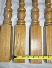 Vtg Oak Balusters Spindles 59    Wooden Turned Spindles Salvage 7pc Lot Vintage