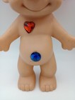 Vintage Rare 8  Troll Pink Hair Red Heart Blue Wishstone Belly Made In Korea
