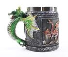 Green Royal Dragon Mug Serpent Handle Medieval Collectible Stein Home Decor Gift
