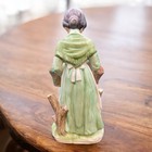 Home Interiors Old Farm Woman Grandma Apple Basket Duck Figurine Vtg  Americana