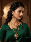 Indian Bollywood Ad Cz Necklace Set For Girls Women Party Wear