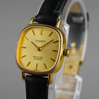 Tissot Stylist Quartz Women s Watch Gold 22mm Vintage  New Leather Band  battery