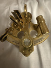 Nautical Sextant Brass Beautiful Ship Navigation Sextant With Wooden Box