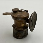 Vintage Antique Brass Auto-lite Carbide Miner s Head Lamp Universal Lamp