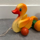 Vintage Kouvalias Children   s Wooden Pull Toy Made In Greece - Wood Toy
