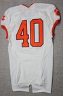 Clemson Tigers Football Jersey Mens 42 L White Game Worn Team Issued Nike  40