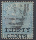 Ceylon Stamps 1885 30c On 36c And 56c On 96c Used Sg169  169x  170 Used Cv   91
