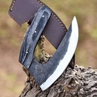 Alaskan Ulu Pizza Cutter Carbon Steel Knife Indoor-outdoor Camping Multipurpose
