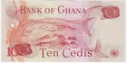1978 Ghana Ten 10 Cedis World Banknote Unc P-16f