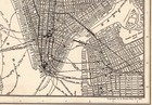 1921 Antique Manhattan Street Map Vintage New York City Map Wall Decor 2423