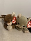 90s Cats Ty Beanie Babies Cat Plush Set Brown Tan Black White Lot Stuffed Animal
