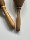 2 Vintage Wood Darning Eggs Sock Darners Wooden Egg Sewing Tool Mending Notions