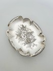 Beautiful Antique Victorian Fruit Dish With Engraved Floral Centre     Circa 1890