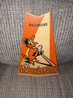 1950s 60s Baltimore Orioles Baseball Cardboard Popcorn Box Ll