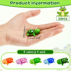 20 Pcs Resin Sea Turtle Animal Figure 1 3 X 0 6 Inches Miniature Figurines Ocean