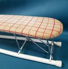 Vtg Mcm 21  Portable Folding Sleeve Ironing Board Red white Checkered Fabric