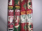 Vintage Christmas Wrapping Paper Rolls New Old Stock 4 Rolls