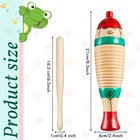 2 Pieces Colorful Fish Shaped Guiro Instrument Latin Percussion Musical