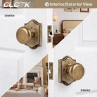 Antique Brass Door Knobs Interior With Lock  Vintage Privacy Antique Door Kno   