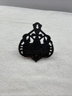 Vintage Wilton Polychrome Cast Iron Wall Mount Kitchen Double Match Holder Safe