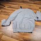 Polo Ralph Lauren Crewneck Sweater Textured Knit Heather Gray Medium