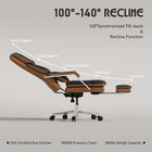 Big And Tall Office Chair 500lbs Reclining Office Chair With Footrest Desk Chair