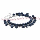 Fashion Blue Lapis Lazuli Anklet Bracelet Beach Barefoot Chain Foot Jewelry