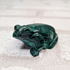 Carved Malachite Frog Figurine Polished Natural Green Stone Chinese Feng Shui 2 