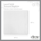 Elrene Home Fashions Laurel Solid Texture Water   Stain Resistant Fabric Napkins