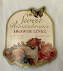 Vtg Scented Drawer Liners    sweet Remembrance     12 Sheets 18   x24    Floral Nib Rare