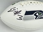 Nick Emmanwori Signed Seattle Seahawks White Logo Football Beckett Witness