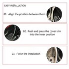 Black beige carbon Interior Door Handle Cover Pull Trim For Bmw F30 F32 F35 328i
