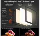 Niceveedi 2-pack Led Video Light Kit Dimmable Studio Photo Lighting 73  Stand