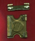 Spanish American War Ny New York Prairie Belt Buckle  Mills 1881 Dated
