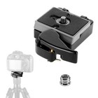 Camera Clamp Mount W  Plate For Manfrotto Tripod 200pl-14 Plate Sony Canon Fuji