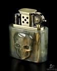 2 1  Labradorite Crystal Skull Refillable Kerosene Novelty Pocket Lighter
