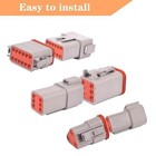 174pcs 12 Kits Dt Series Dt Connector Kit 2 3 4 6 8 12 Pin Connectors With