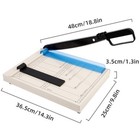 Paper Cutter paper Trimmer With Guard 12  Cut Length Guillotine Paper Cutter         