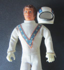 1970s Ideal Bendable Evel Knievel Action Figure W  Suit   Helmet Stunt Cycle Toy